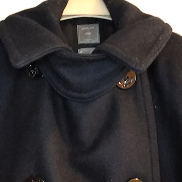 GAP Womens Wool Peacoat Navy Blue - Picture 3 of 7